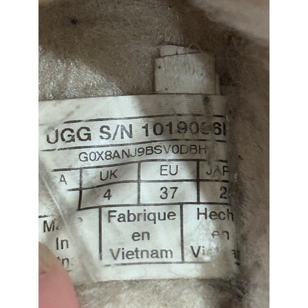 UGG Tasman Chestnut Suede Shearling Slippers Mules Women's Sz5 Comfort Cabincore - Picture 10 of 10